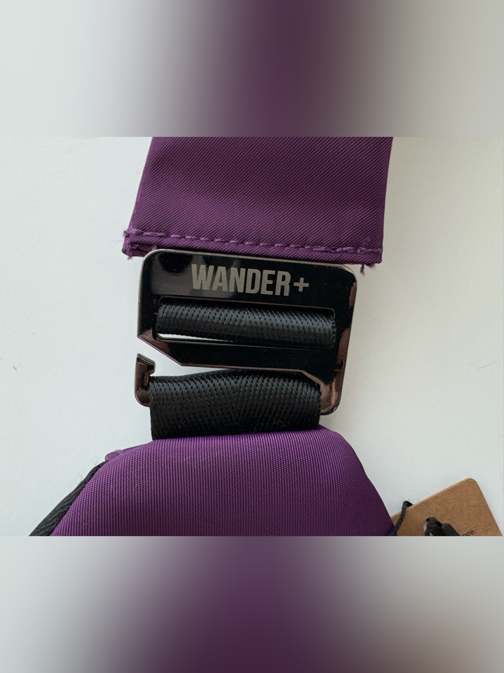 WANDER+ Original Anti-Theft Travel Bag Purple Sling Crossbody NWT - Picture 4 of 5